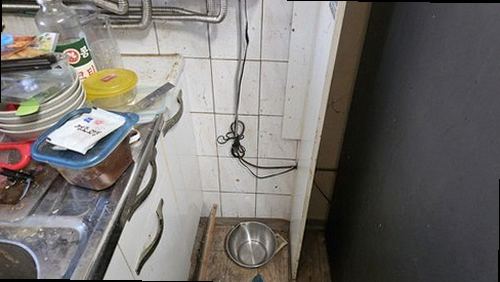 일산동구 누수탐지 풍동 빌라 3층 주방 벽 안쪽 시공 후기 사진