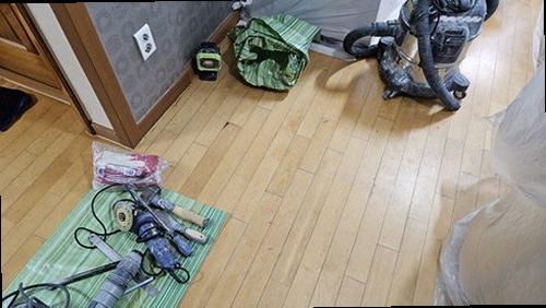 부평구 누수탐지 부개동 아파트 10층 거실 바닥 시공 후기 사진