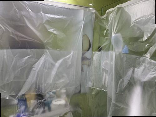 서대문구 누수탐지 창천동 상가 2층 화장실 아래 천장 시공 후기 사진