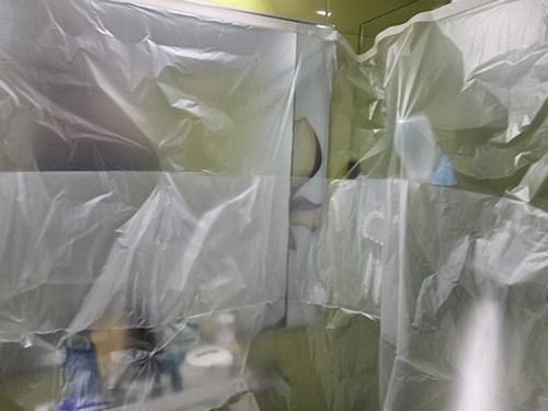 포천 누수탐지 군내면 연립주택 2층 욕실 앞 복도 시공 후기 사진