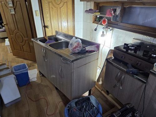 누수탐지 오야동 누수탐지 아파트 싱크대 밑 곰팡이 잡는 3단계 절차