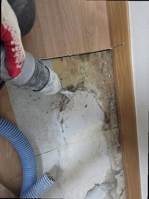 제물포구 누수탐지 관교동 오피스텔 8층 거실 바닥 시공 후기 사진