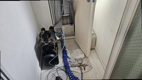 은평구 누수탐지 역촌동 빌라 2층 다용도실 벽 시공 후기 사진