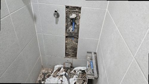 김포 누수탐지 양촌읍 아파트 8층 화장실 벽면 시공 후기 사진