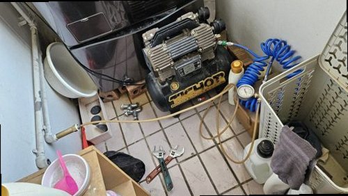 팔달구 누수탐지 고등동 빌라 5층 베란다 보일러실 앞 시공 후기 사진