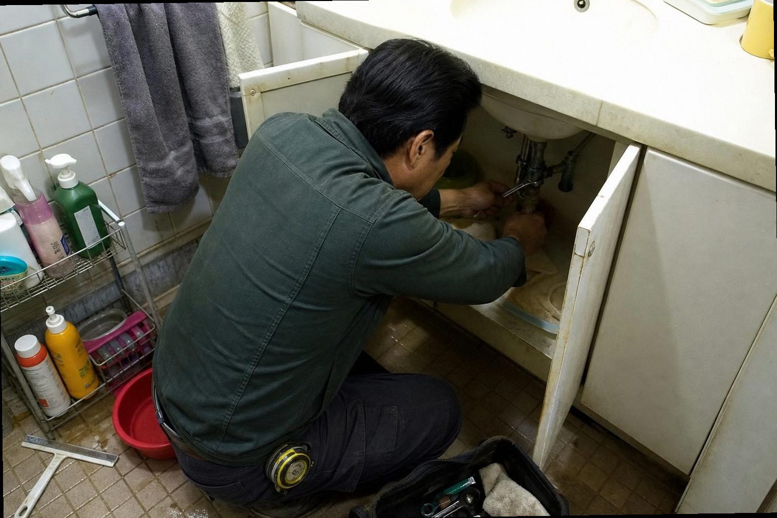 연수구 누수탐지 현장 작업