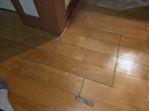 부평구 누수탐지 구산동 연립주택 1층 거실 바닥 시공 후기 사진