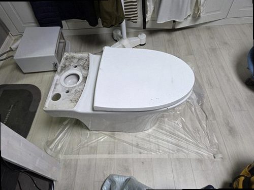 마포구 누수탐지 염리동 연립주택 2층 욕실 앞 복도 시공 후기 사진