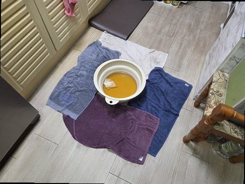 덕양구 누수탐지 화정동 아파트 10층 거실 천장 시공 후기 사진