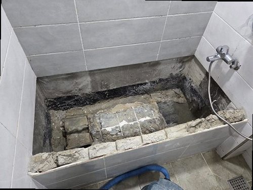 강남구 누수탐지 개포동 빌라 4층 화장실 옆방 벽 시공 후기 사진