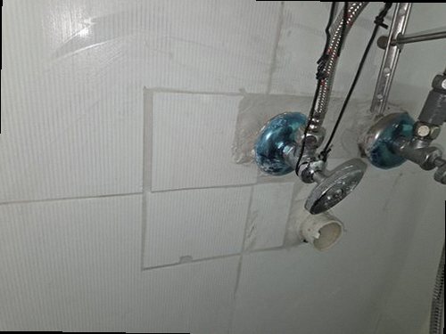 과천 누수탐지 원문동 아파트 5층 욕실 앞 시공 후기 사진