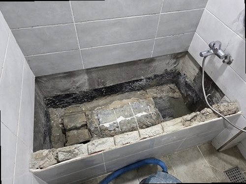 일산서구 누수탐지 주엽동 상가 1층 화장실 바닥 시공 후기 사진