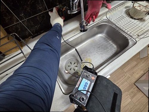 양천구 누수탐지 신정동 연립주택 1층 주방 바닥 시공 후기 사진