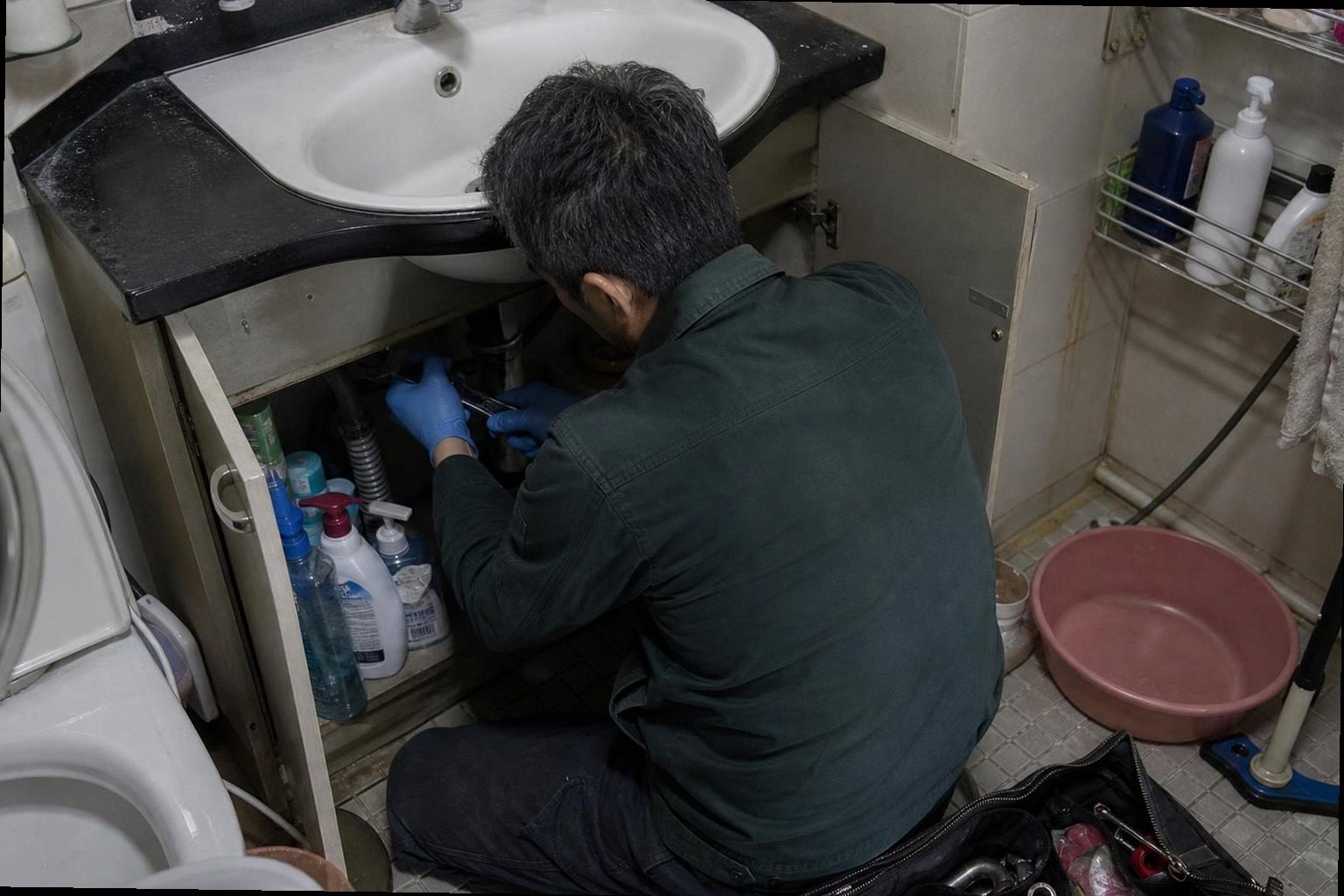 노원구 누수탐지 현장 작업 노원구 누수탐지 현장 작업