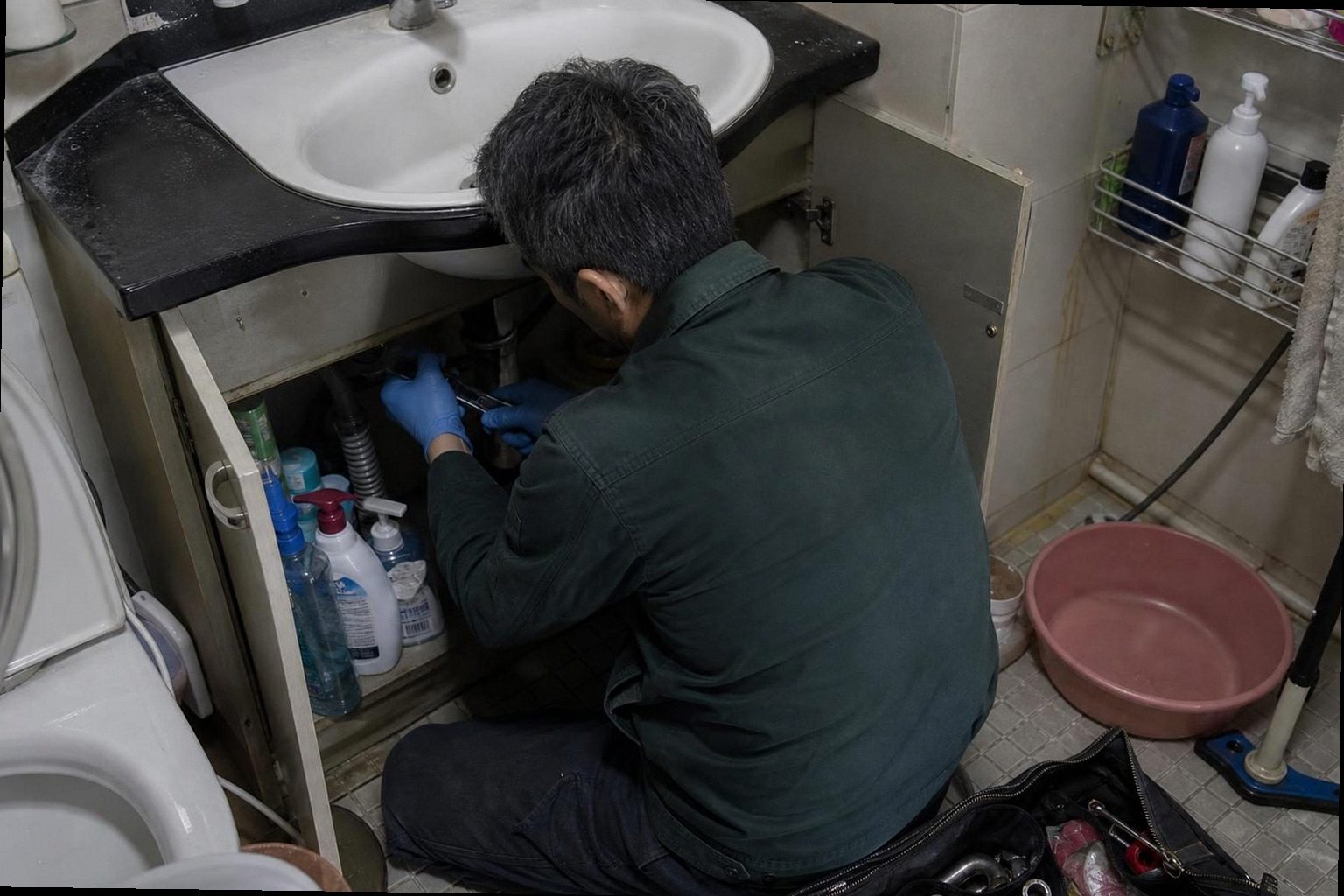 장안구 누수탐지 현장 작업