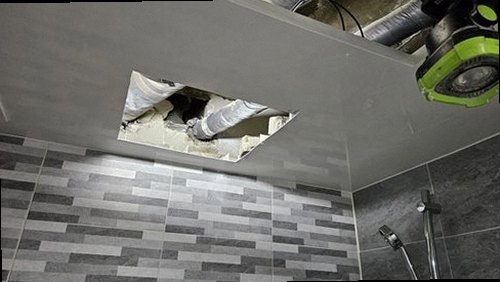 금산군 누수탐지 금산읍 상가 1층 창고 벽면 시공 후기 사진