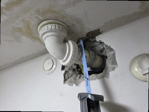 팔달구 누수탐지 남수동 상가 2층 천장 안쪽 시공 후기 사진