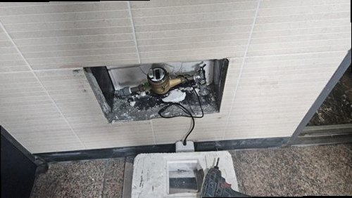 상록구 누수탐지 사동 상가 2층 천장 세면대 인근 시공 후기 사진