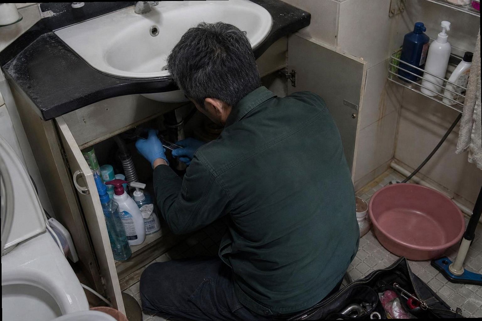 동래구 누수탐지 현장 작업 동래구 누수탐지 현장 작업
