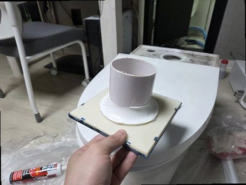 동래구 누수탐지 명장동 상가 2층 천장 조명 주변 시공 후기 사진