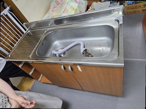 부산 북구 누수탐지 금곡동 아파트 3층 주방 바닥 시공 후기 사진