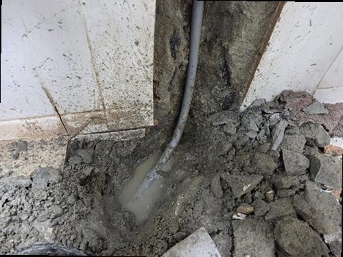부여군 누수탐지 장암면 단독주택 마당 수도관 시공 후기 사진