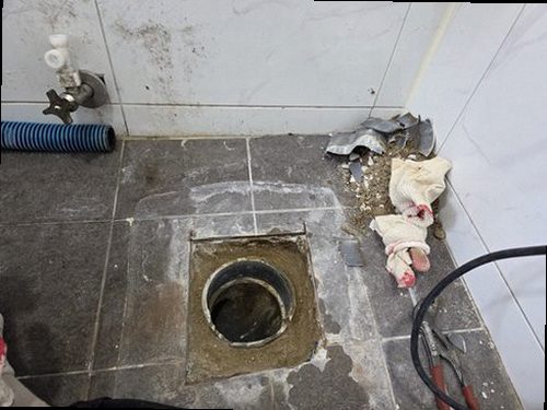 부산 남구 누수탐지 우암동 빌라 2층 화장실 바닥 시공 후기 사진