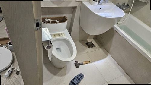 부산 서구 누수탐지 충무동 빌라 2층 욕실 벽면 시공 후기 사진