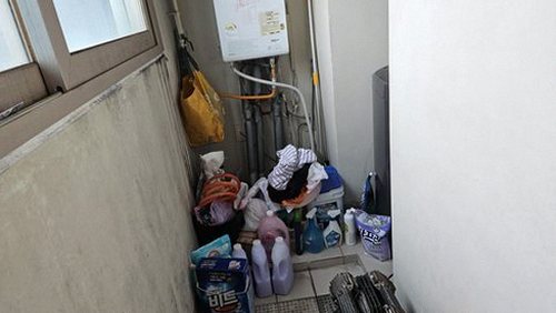 누수탐지 배수구 주변 처치 전후 비교 사진
