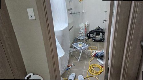 옥천군 누수탐지 청성면 상가 1층 천장 안쪽 시공 후기 사진