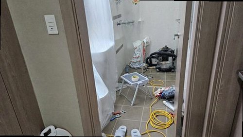 청주시 서원구 누수탐지 모충동 빌라 2층 욕실 벽면 시공 후기 사진