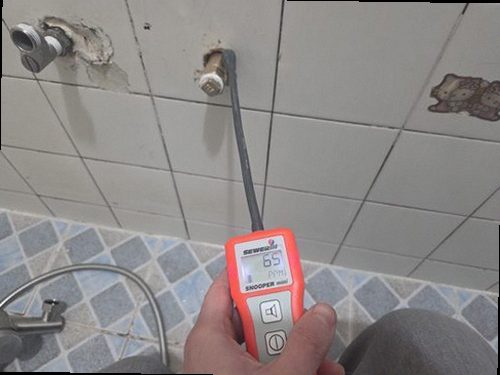 부산 서구 누수탐지 암남동 아파트 5층 화장실 벽면 시공 후기 사진