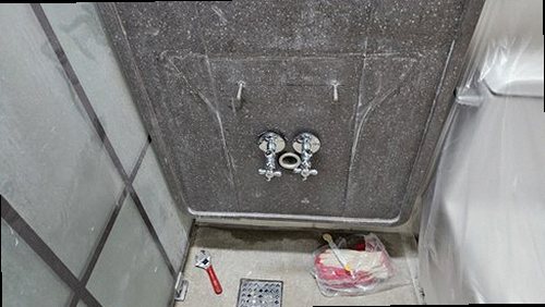 부산 중구 누수탐지 광복동 오피스텔 6층 욕실 배수구 시공 후기 사진