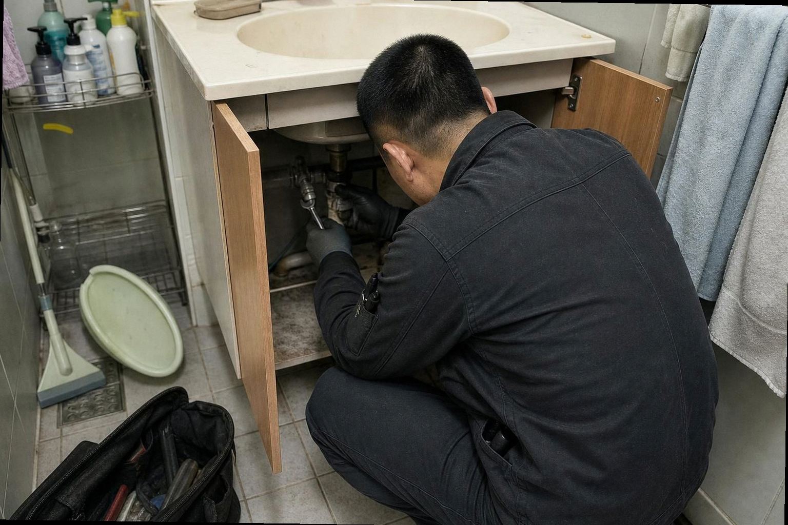 부산진구 누수탐지 현장 작업