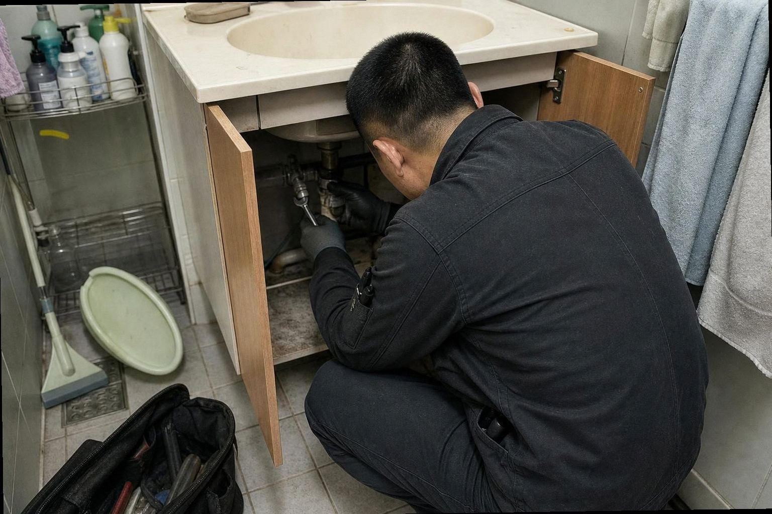 부여군 누수탐지 현장 작업