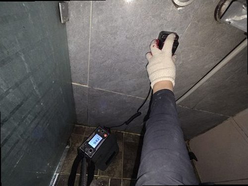 부산 중구 누수탐지 영주동 오피스텔 8층 욕실 앞 시공 후기 사진