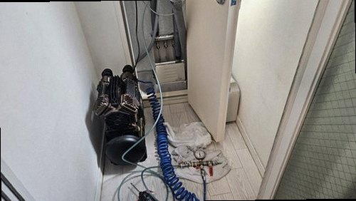 부산 중구 누수탐지 남포동 아파트 6층 다용도실 시공 후기 사진