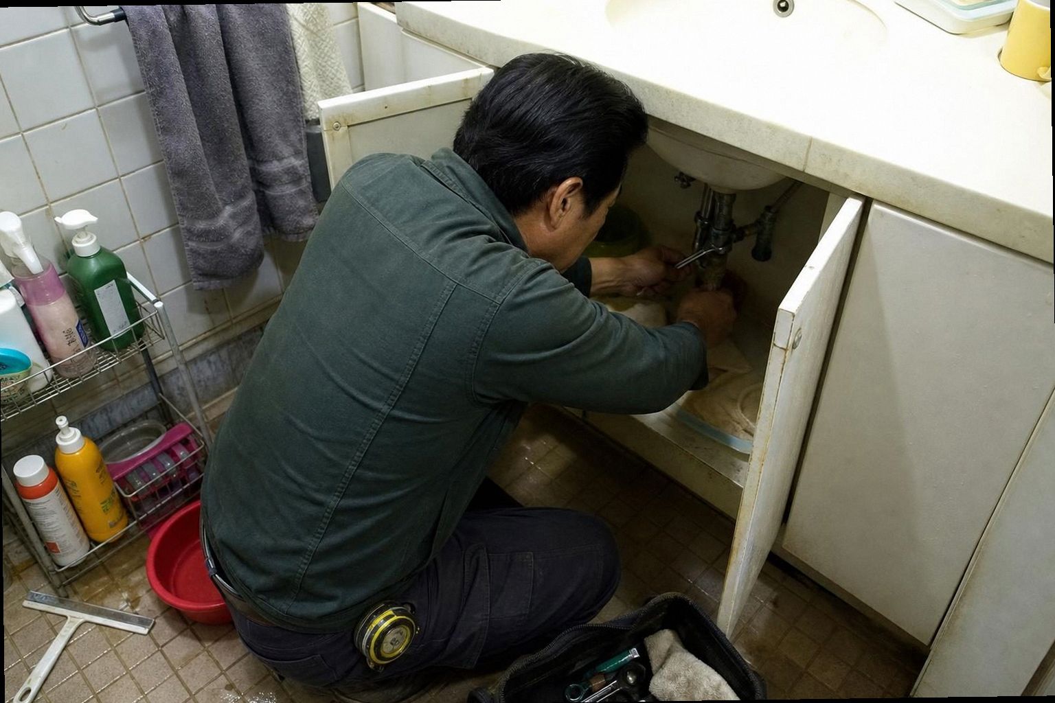 부여군 누수탐지 현장 작업