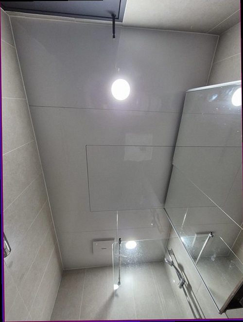 사상구 누수탐지 누수 원인 확인 후 건조와 마감 보수를 준비하는 주방 현장