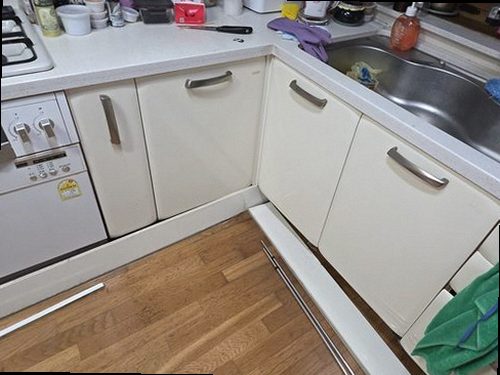 부산 남구 누수탐지 못골동 오피스텔 6층 주방 하부장 시공 후기 사진