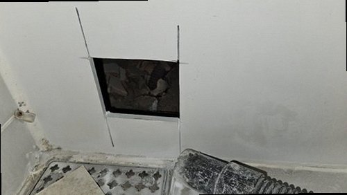 부산 중구 누수탐지 남포동 상가 3층 복도 천장 시공 후기 사진