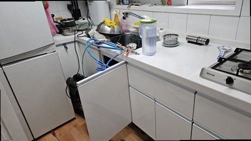 부여군 누수탐지 세도면 농가주택 1층 부엌 시공 후기 사진