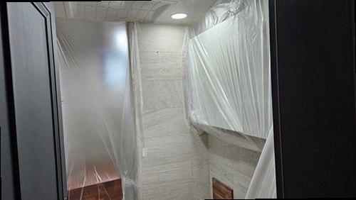 부산 중구 누수탐지 남포동 상가건물 4층 복도 천장 시공 후기 사진