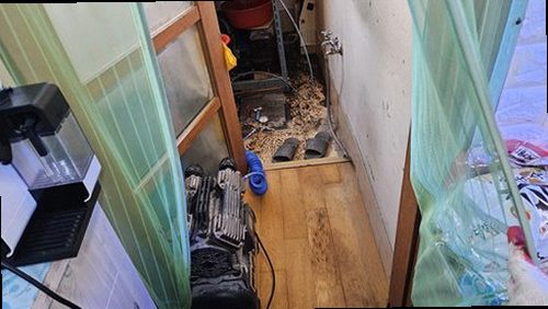 부산 북구 누수탐지 금곡동 아파트 10층 세탁실 베란다 시공 후기 사진