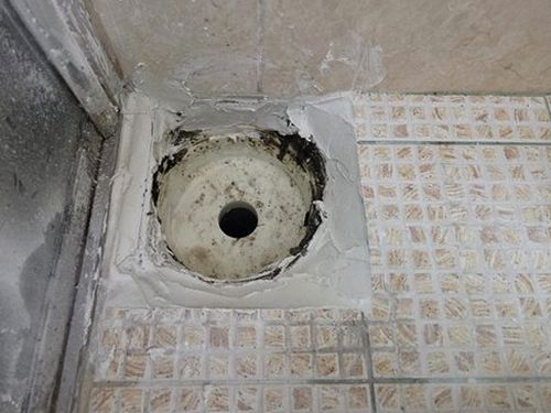 누수탐지 욕실 천장 얼룩과 벽면 습기 흔적을 확인하는 점검 장면