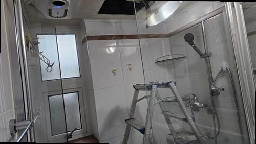 대전 중구 누수탐지 은행동 상가건물 2층 계산대 위 시공 후기 사진