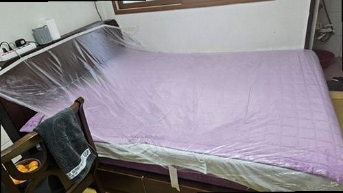 과천 누수탐지 주암동 빌라 2층 안방 벽면 시공 후기 사진