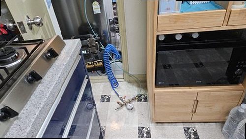 사상구 누수탐지 감전동 상가주택 1층 주방 시공 후기 사진