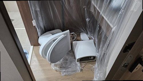 부산 강서구 누수탐지 범방동 상가 1층 화장실 바닥 시공 후기 사진