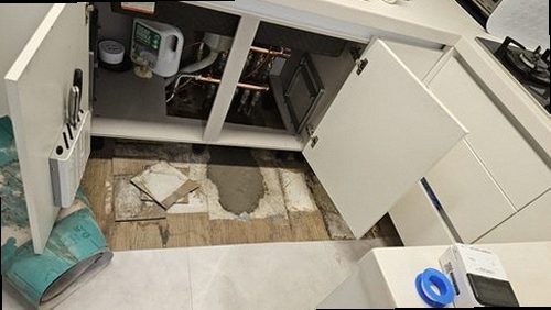 부산 중구 누수탐지 남포동 아파트 8층 주방 시공 후기 사진